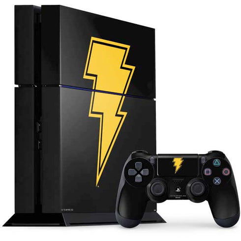 DC Comics Black Adam Classic Logo PS4 Console and Controller Bundle Skin