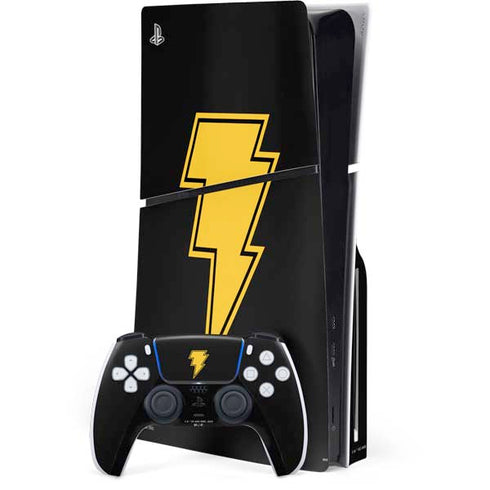 DC Comics Black Adam Classic Logo PS5 Slim Disk Bundle Skin