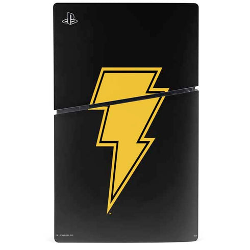 DC Comics Black Adam Classic Logo PS5 Slim Disk Console Skin