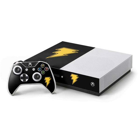 DC Comics Black Adam Classic Logo Xbox One S Console and Controller Bundle Skin