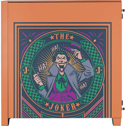 DC Comics The Joker Casino Chip Corsair 4000D Tempered Glass Mid-Tower ATX Case Skin
