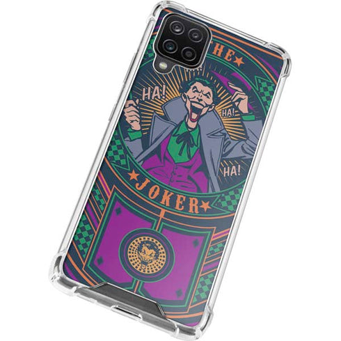 DC Comics The Joker Casino Chip Galaxy A12 Clear Case