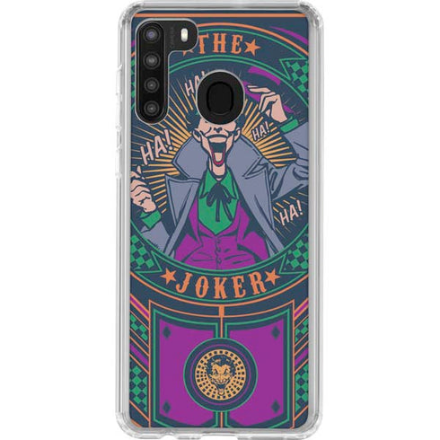 DC Comics The Joker Casino Chip Galaxy A21 Clear Case