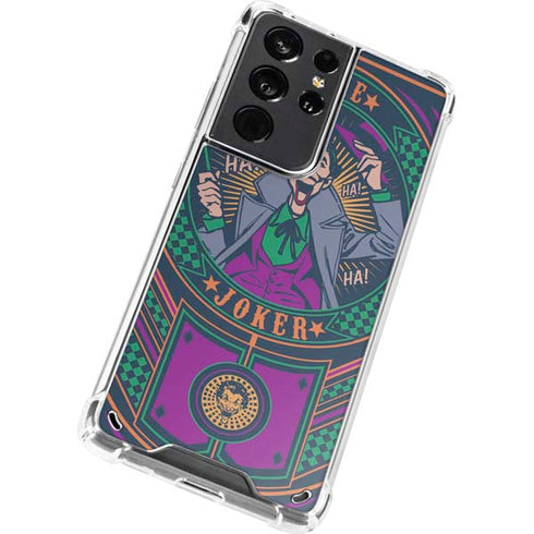 DC Comics The Joker Casino Chip Galaxy S21 Ultra 5G Clear Case