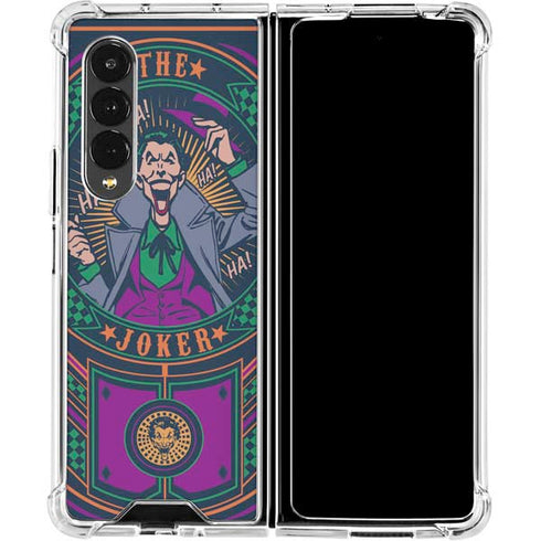 DC Comics The Joker Casino Chip Galaxy Z Fold4 5G Clear Case