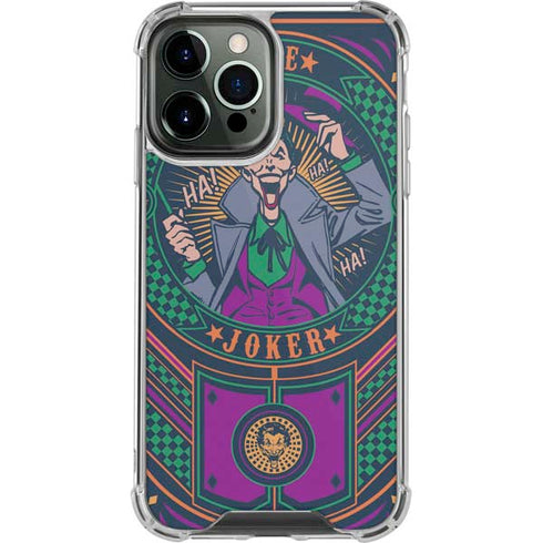 DC Comics The Joker Casino Chip iPhone 14 Pro Max Clear Case