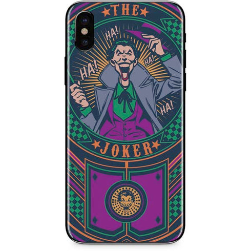DC Comics The Joker Casino Chip iPhone X Skin