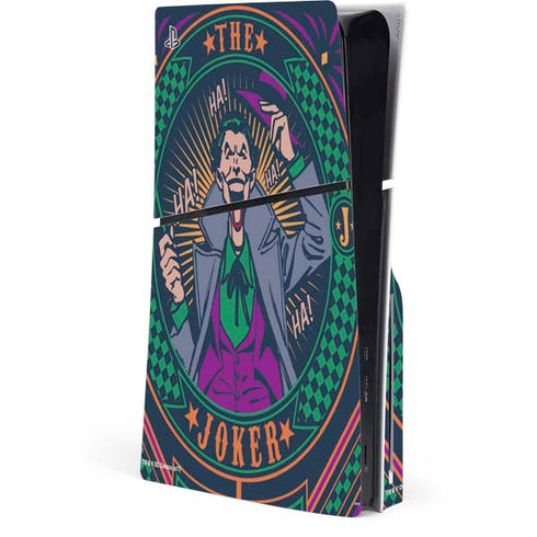 DC Comics The Joker Casino Chip PS5 Slim Disk Console Skin