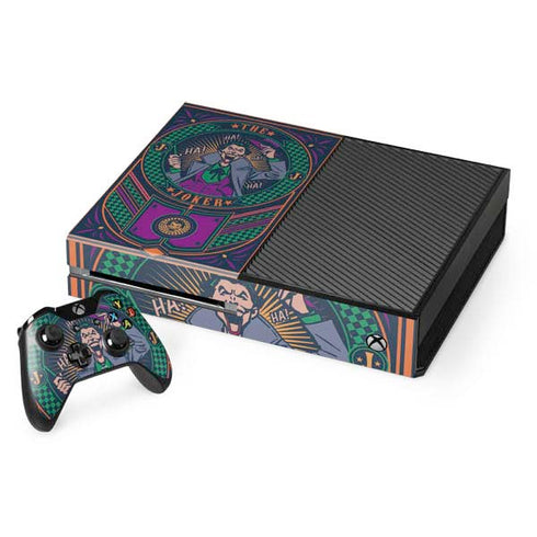 DC Comics The Joker Casino Chip Xbox One Console and Controller Bundle Skin