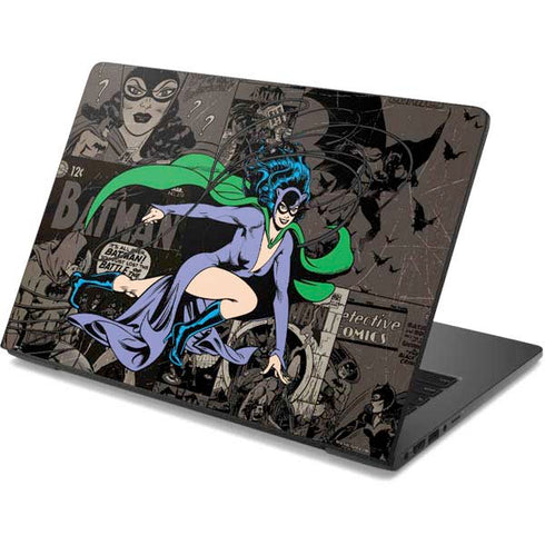 DC Comics Catwoman Vintage Action Pose Pattern Dell Chromebook Skin