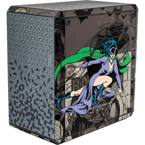 DC Comics Catwoman Vintage Action Pose Pattern Cooler Master MasterBox Q300L Mini Tower Skin