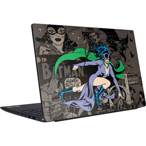 DC Comics Catwoman Vintage Action Pose Pattern Dell Vostro Skin