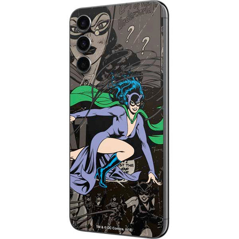 DC Comics Catwoman Vintage Action Pose Pattern Galaxy A14 5G Skin