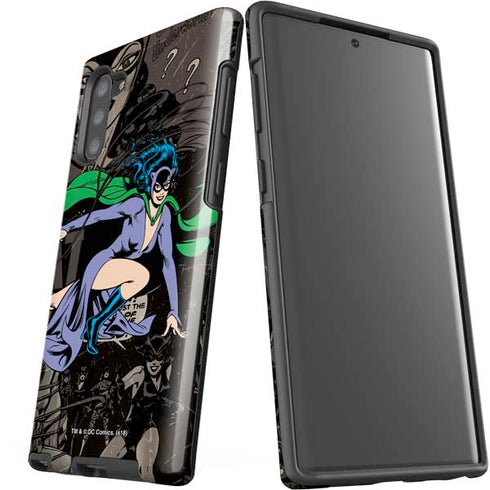DC Comics Catwoman Vintage Action Pose Pattern Galaxy Note 10 Pro Case