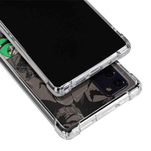 DC Comics Catwoman Vintage Action Pose Pattern Galaxy Note20 5G Clear Case