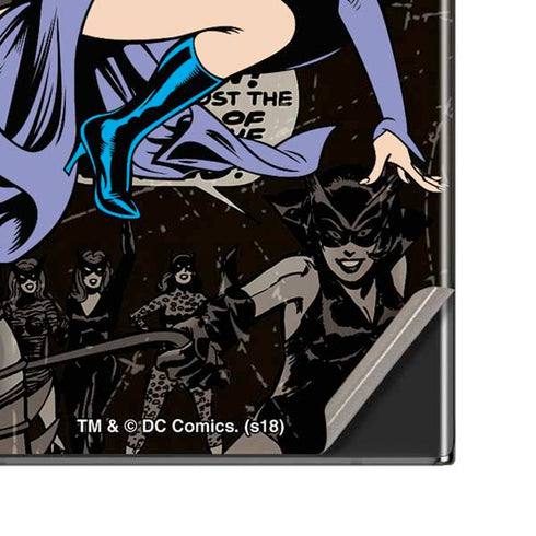 DC Comics Catwoman Vintage Action Pose Pattern Galaxy Note20 Ultra 5G Skin