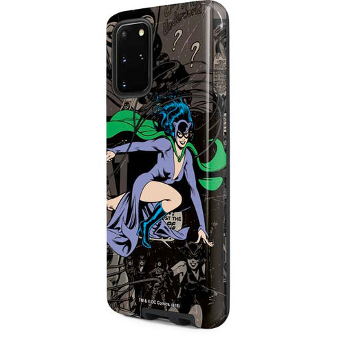 DC Comics Catwoman Vintage Action Pose Pattern Galaxy S20 Plus Pro Case