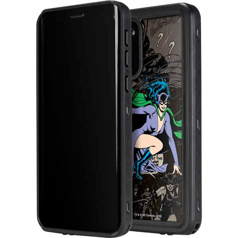DC Comics Catwoman Vintage Action Pose Pattern Galaxy S20 Plus Waterproof Case