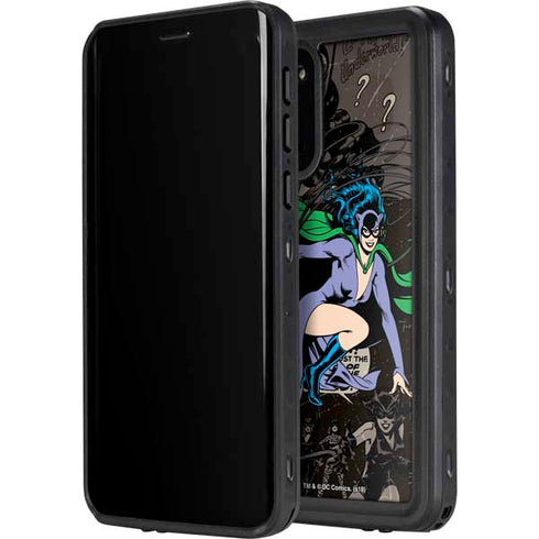DC Comics Catwoman Vintage Action Pose Pattern Galaxy S20 Waterproof Case