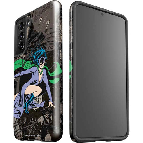 DC Comics Catwoman Vintage Action Pose Pattern Galaxy S21 5G Pro Case