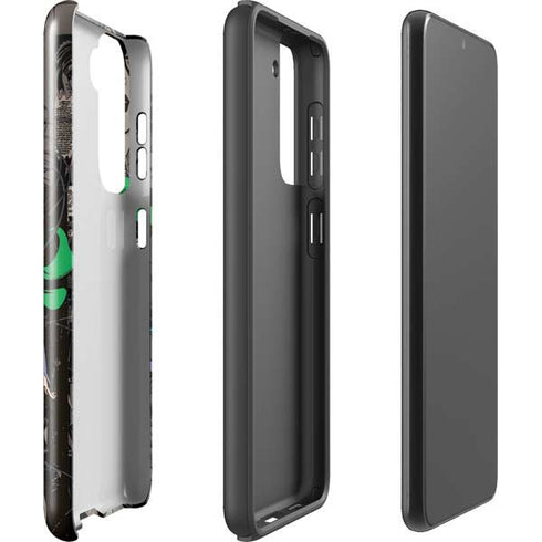 DC Comics Catwoman Vintage Action Pose Pattern Galaxy S21 FE Pro Case
