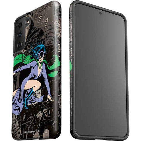 DC Comics Catwoman Vintage Action Pose Pattern Galaxy S21 FE Pro Case