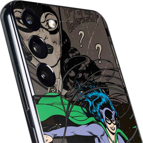 DC Comics Catwoman Vintage Action Pose Pattern Galaxy S22 Plus Skin