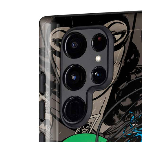 DC Comics Catwoman Vintage Action Pose Pattern Galaxy S22 Ultra Pro Case