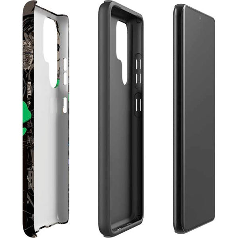 DC Comics Catwoman Vintage Action Pose Pattern Galaxy S22 Ultra Pro Case