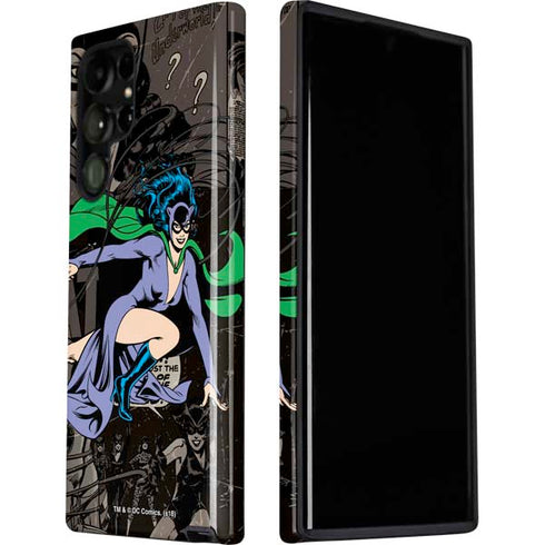 DC Comics Catwoman Vintage Action Pose Pattern Galaxy S22 Ultra Pro Case