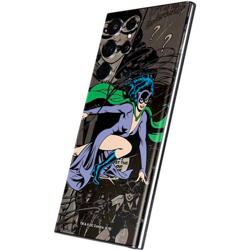 DC Comics Catwoman Vintage Action Pose Pattern Galaxy S22 Ultra Skin