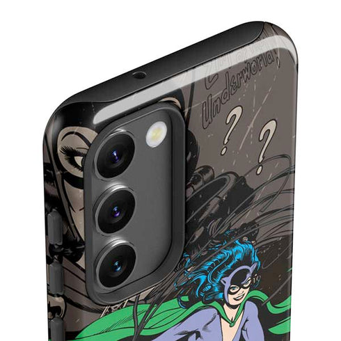 DC Comics Catwoman Vintage Action Pose Pattern Galaxy S23 Plus Pro Case