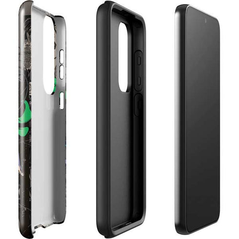DC Comics Catwoman Vintage Action Pose Pattern Galaxy S23 Plus Pro Case