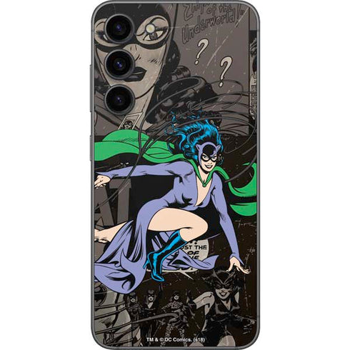 DC Comics Catwoman Vintage Action Pose Pattern Galaxy S23 Plus Skin