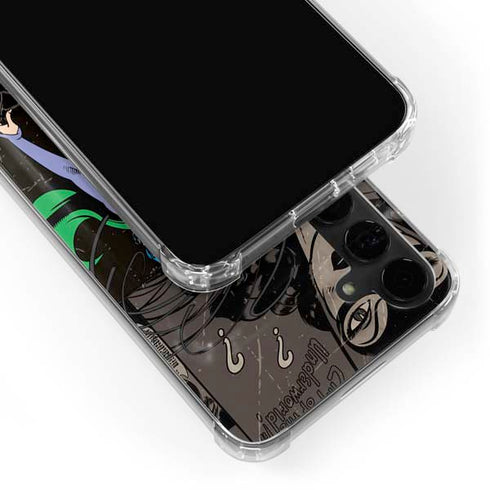 DC Comics Catwoman Vintage Action Pose Pattern Galaxy S24 Plus Clear Case