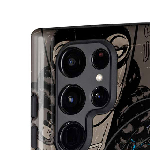 DC Comics Catwoman Vintage Action Pose Pattern Galaxy S24 Ultra Impact Case