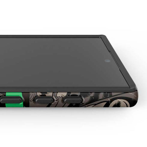 DC Comics Catwoman Vintage Action Pose Pattern Galaxy S24 Ultra Impact Case