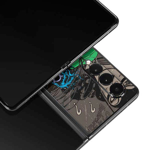 DC Comics Catwoman Vintage Action Pose Pattern Galaxy Z Fold3 5G Skin