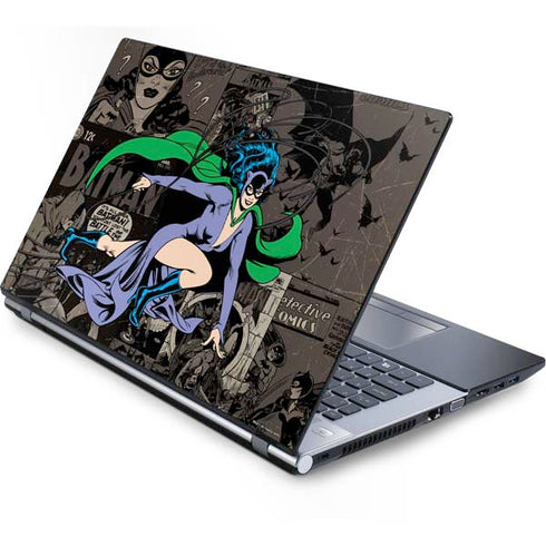 DC Comics Catwoman Vintage Action Pose Pattern Generic Laptop Skin