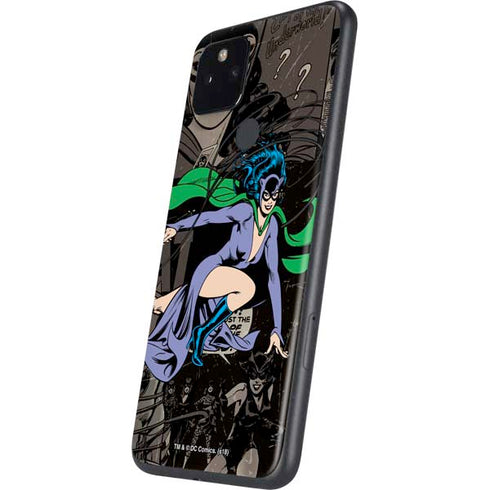 DC Comics Catwoman Vintage Action Pose Pattern Google Pixel 5a Skin