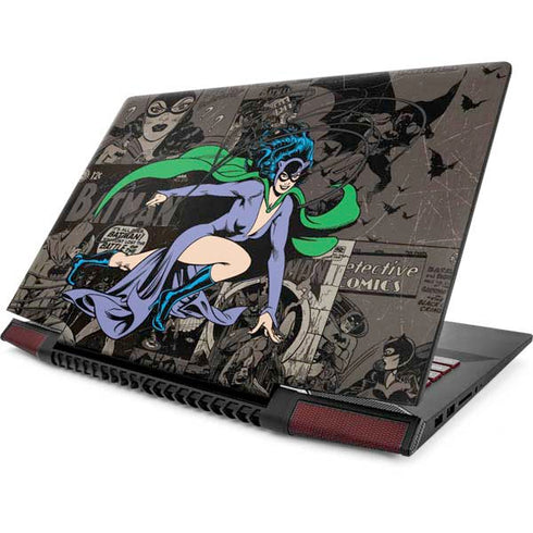 DC Comics Catwoman Vintage Action Pose Pattern Lenovo IdeaPad Skin