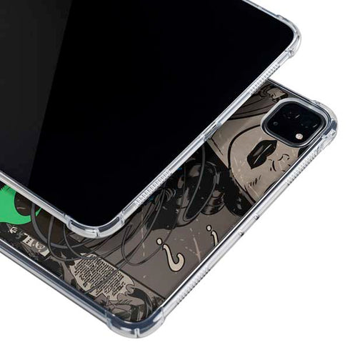 DC Comics Catwoman Vintage Action Pose Pattern iPad Pro 12.9in (2020) Clear Case