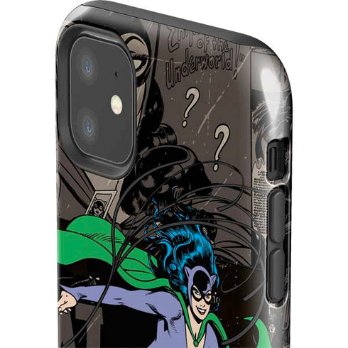 DC Comics Catwoman Vintage Action Pose Pattern iPhone 11 Impact Case