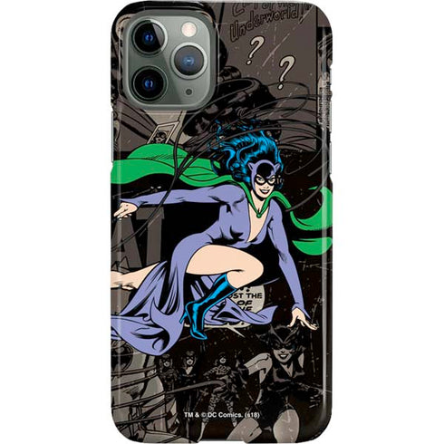 DC Comics Catwoman Vintage Action Pose Pattern iPhone 11 Pro Lite Case