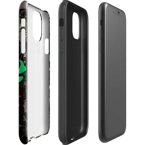DC Comics Catwoman Vintage Action Pose Pattern iPhone 11 Pro Max Impact Case