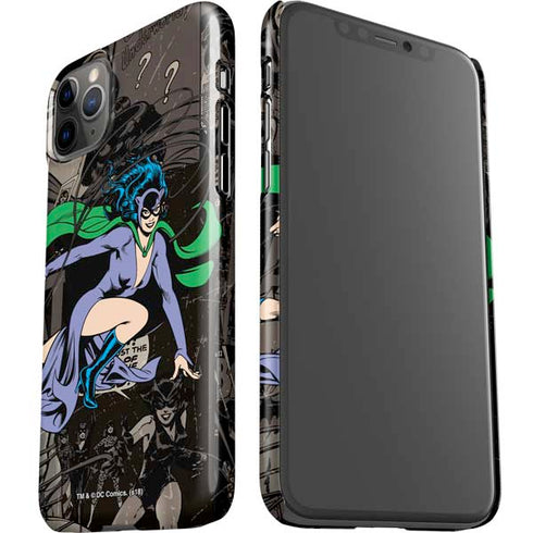 DC Comics Catwoman Vintage Action Pose Pattern iPhone 11 Pro Max Lite Case