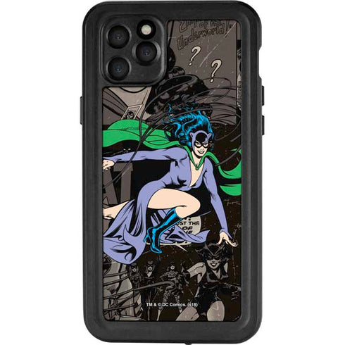 DC Comics Catwoman Vintage Action Pose Pattern iPhone 11 Pro Max Waterproof Case