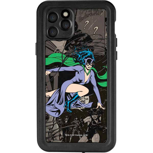 DC Comics Catwoman Vintage Action Pose Pattern iPhone 11 Pro Waterproof Case