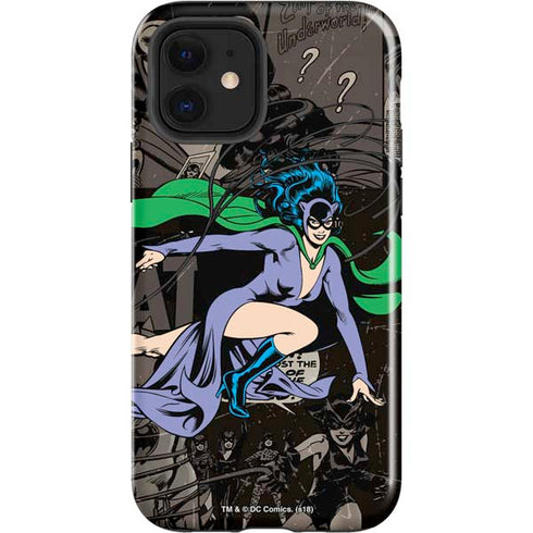DC Comics Catwoman Vintage Action Pose Pattern iPhone 12 Impact Case