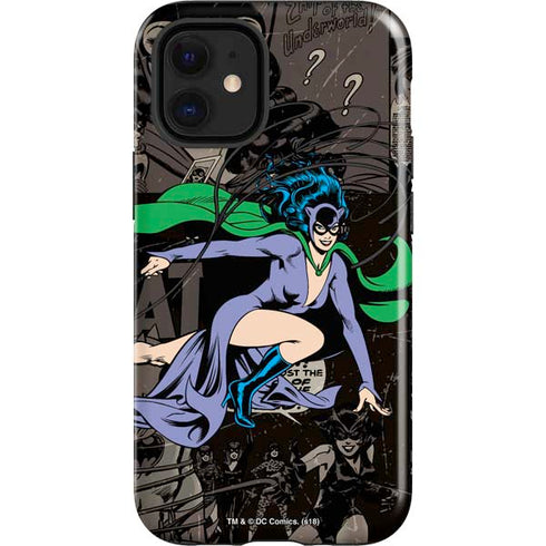 DC Comics Catwoman Vintage Action Pose Pattern iPhone 12 Mini Impact Case